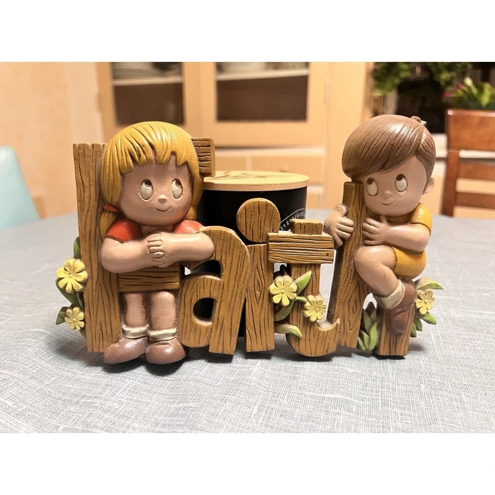 Burwood Vintage 70's Kids Room Decor Faith Hope Religious Made In USA